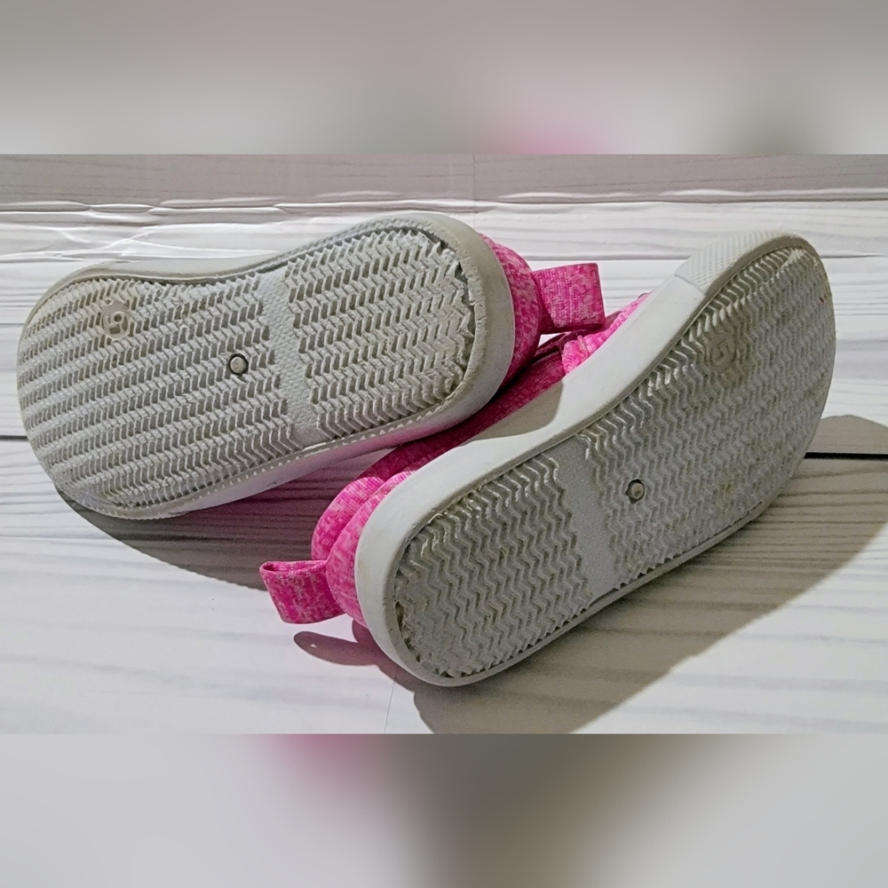 Sparkly Pink Kids Slip-On Shoes Size 5 - Picture 5 of 6